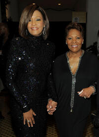 Whitney Houston and Singer Dionne Warwick at the 2011 Pre-GRAMMY Gala in California.