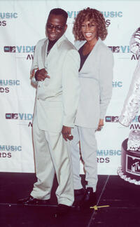 Bobby Brown and Whitney Houston at the 1998 MTV Video Music Awards in California.