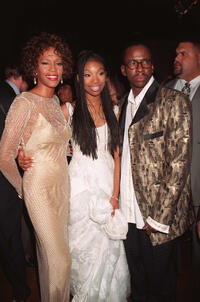 Whitney Houston, Brandy and Bobby Brown at the premiere of "Rodgers and Hammerstein's Cinderella" in California.