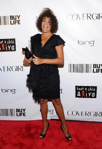 Whitney Houston at the 2010 Keep A Child Alive's Black Ball in New York.