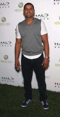 Jon Huertas at the launch of XBox 360's "Halo Reach" in California.