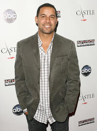 Jon Huertas at the Season 3 California premiere of "Castle."