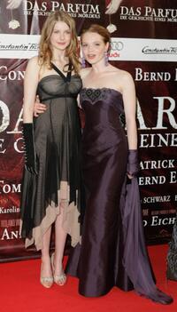 Rachel Hurd-Wood and Karoline Herfurth at the world premiere of "Das Parfum."