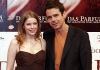 Rachel Hurd-Wood and Tom Tykwer at the premiere of "Das Parfum."