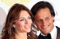 Elizabeth Hurley and Arun Nayar at the post haute couture show gala dinner and ball.