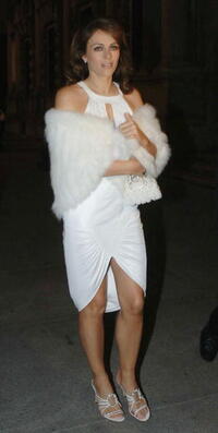 Elizabeth Hurley at the breast cancer awareness campaign event.