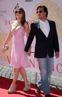 Elizabeth Hurley and Arun Nayar at the Valentino - Fall/Winter Haute Couture Fashion Show.