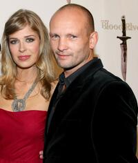 Tess Panzer and Andrew Howard at the premiere of "Blood River."