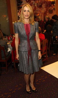 Felicity Huffman at the holiday party hosted by Jenny Jones.