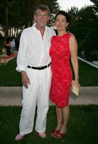John Hurt and and his wife Ann Rees Meyers at the Ibiza and Formentera International Film Festival.