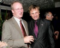 William Hurt and Viggo Mortensen at the dinner reception for the screening of "A History of Violence" at Abboccato Ristorante.