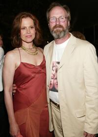 William Hurt and Sigourney Weaver at the pre-screening dinner for the world premiere of "The Village".