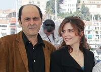 Jean-Pierre Bacri and Agnes Jaoui at the photocall of "Comme Une Image" during the Cannes Film Festival.