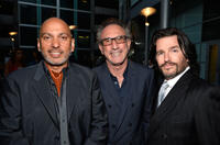 Suri Krishnamma, producer Ivan Kavalsky and screenwriter Frank John Hughes at the California premiere of "Dark Tourist."