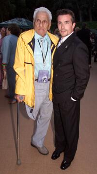 William Guarnere and Frank John Hughes at the premiere of "Band of Brothers."