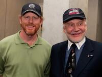 Ron Howard and Buzz Aldrin at the special screening of THINKFilm's "In The Shadow Of The Moon".