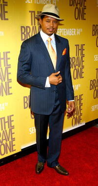 "The Brave One" star Terrence Howard at the N.Y. premiere.
