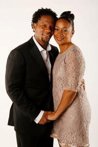 D.L. Hughley and Ladonna Hughley at the 39th NAACP Image Awards.