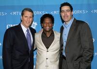 Doug Herzog, D.L. Hughley and Adam Carolla at the MTV Networks Upfront.