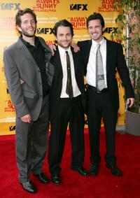 Glenn Howerton, Charlie Day and Rob McElhenney at the premiere of "It's Always Sunny In Philadelphia."
