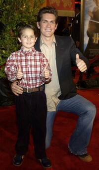Mitch Holleman and Steve Howey at the premiere of "Harry Potter and the Chamber of Secrets."