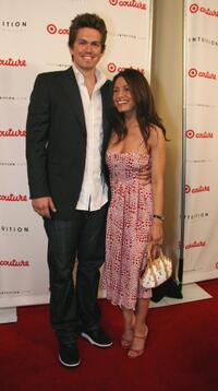 Steve Howey and Guest at the Intuition party of the launch of "Target Couture."