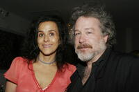 Tom Hulce and Deborah Grimberg at the opening night after party for "Cycling Past The Matterhorn".