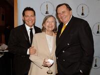 Michael Feinstein, Guest and Barry Humphries at the AMPAS Centennial Tribute To Johnny Mercer.