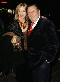 Lizzie Spender and Barry Humphries at the opening night of the music production of "My Fair Lady."