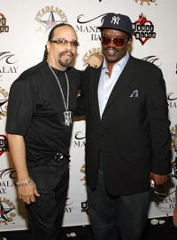 Ice-T and Fab 5 Freddy arrive at the grand opening of Mario Barth's Starlight Tattoo.