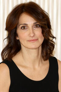 Lorenza Indovina at the photocall of "Qualunquemente."