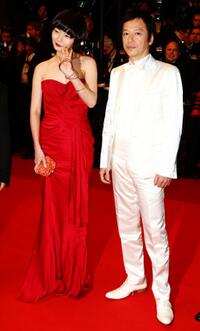 Bae Doo-Na and Itsuji Itao at the premiere of "Kuki Ningyo" during the 62nd International Cannes Film Festival.