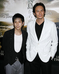 Kazunari Ninomiya and Tsuyoshi Ihara at the photocall of "Letters From Iwo Jima" in France.