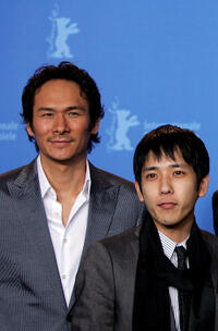 Tsuyoshi Ihara and Kazunari Ninomiya at the photocall of "Letters From Iwo Jima" during the 57th Berlin International Film Festival.