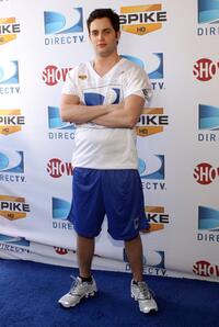 Penn Badgley at the DIRECTV's 3rd Annual Celebrity Beach Bowl.