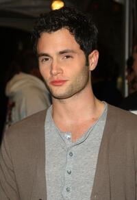 Penn Badgley at the opening party for Juicy Couture's 5th Avenue flagship store.