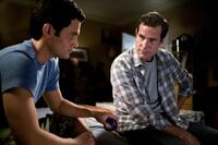 Penn Badgley and Dylan Walsh in "The Stepfather."