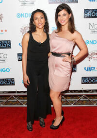Elia Monte-Brown and Samantha Ivers at the New York premiere of "Once Upon A Time In Brooklyn."