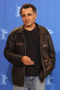 Moshe Ivgy at the photocall of "Restless" during the 58th Berlinale Film Festival.