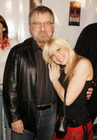 Tobe Hooper and Courtney Peldon at the Launch party for "Masters of Horror."
