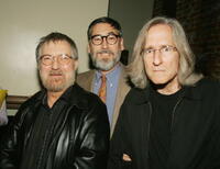 Tobe Hooper, John Landis and Mick Garris at the party to celebrate Showtime's series "Masters of Horror."