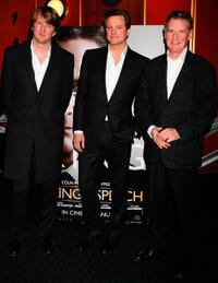 Tom Hooper, Colin Firth and Michael Palin at the charity screening of "The Kings Speech."
