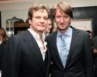 Colin Firth and Tom Hooper at the luncheon for "The King's Speech."