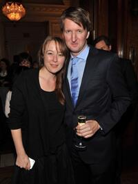 Jennifer Ehle and Tom Hooper at the luncheon to honor "The King's Speech."