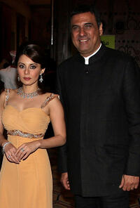 Minissha Lamba and Boman Irani at the premiere of "City of Life" during the 6th Annual Dubai International Film Festival.