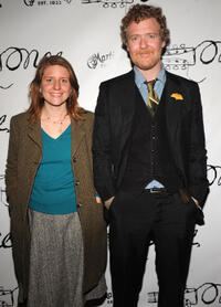 Marketa Irglova and Glen Hansard at the after party of the Broadway opening night of "Once" in New York.