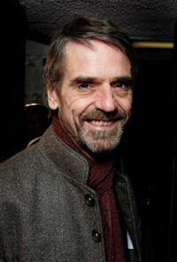 Jeremy Irons at the london opening gala of "LA VIE EN ROSE".