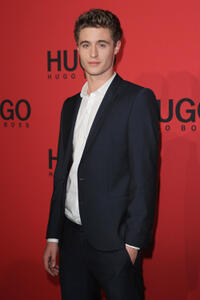 Max Irons at the Hugo Show during the Mercedes-Benz Fashion Week Berlin Spring/Summer 2012.