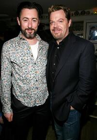 Eddie Izzard and Alan Cumming at the New York Magazine Oscar Viewing Party.