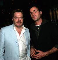 Eddie Izzard and Justin Theroux at the Tribeca Film Festival Founder's Party.